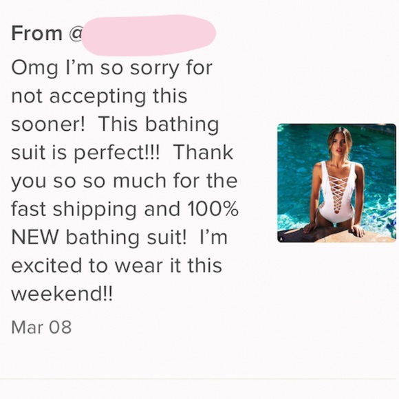 New! White Lace Up One Piece Bathing Swim Suit - Picture 13 of 13